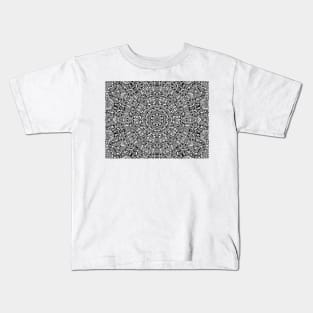 Thai pattern shapes, black and white, Vector abstract modern minimalist Kids T-Shirt